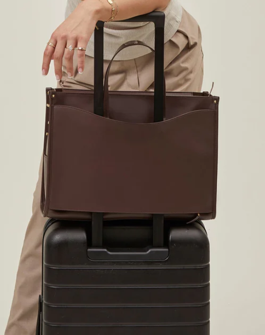 Multi-Wear Large Capacity Leather Work Tote Bag